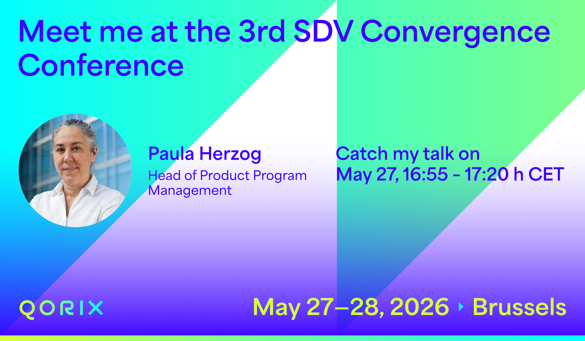 Qorix at 3rd SDV Convergence Conference 2026