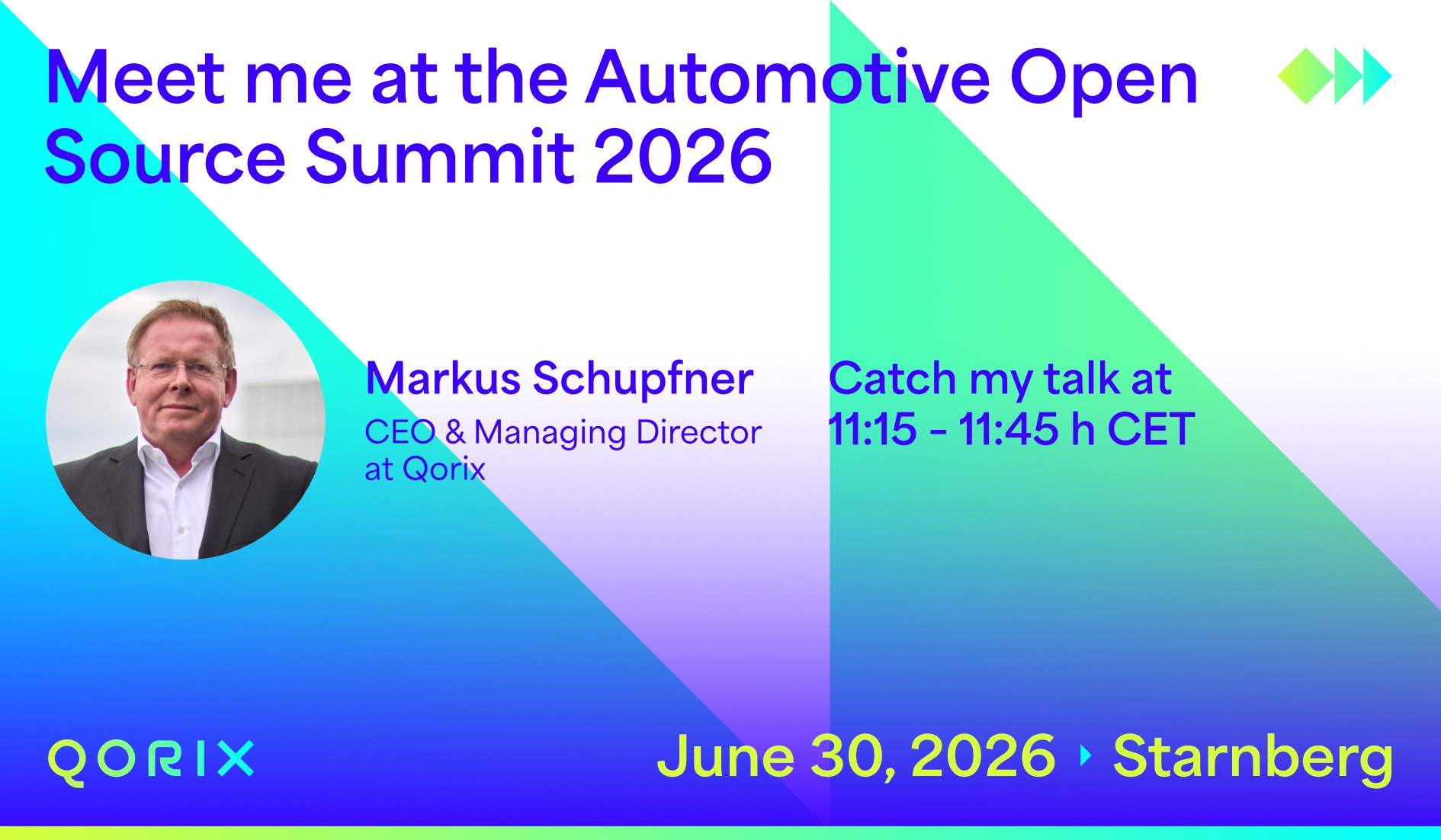 Qorix at AOSS 2026 event